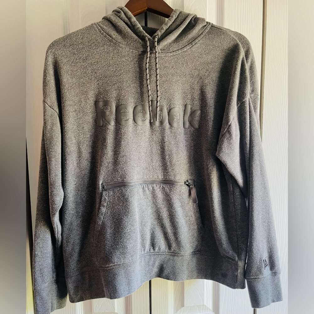 Reebok front zip pocket hoodie!